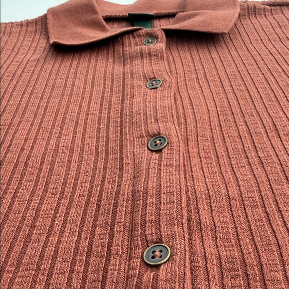 Wild Fable Rust Ribbed Mini Dress - Picture 3 of 4